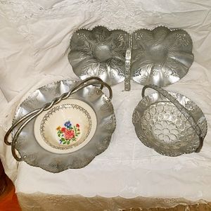 Antique Aluminum Farber & Shelvin, Inc. Candy Dish